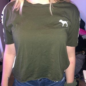 Cropped pink top size xs